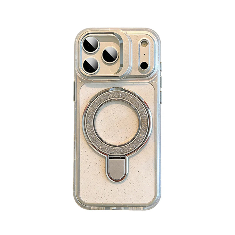 iPhone 17 Pro Max Glitter Magnetic Stand Case