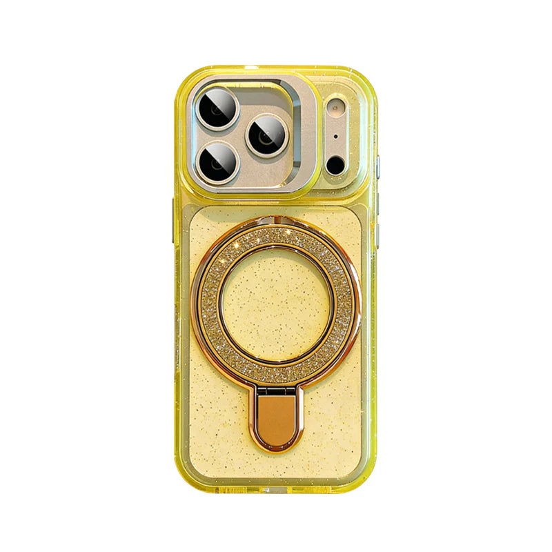 iPhone 17 Pro Max Glitter Magnetic Stand Case