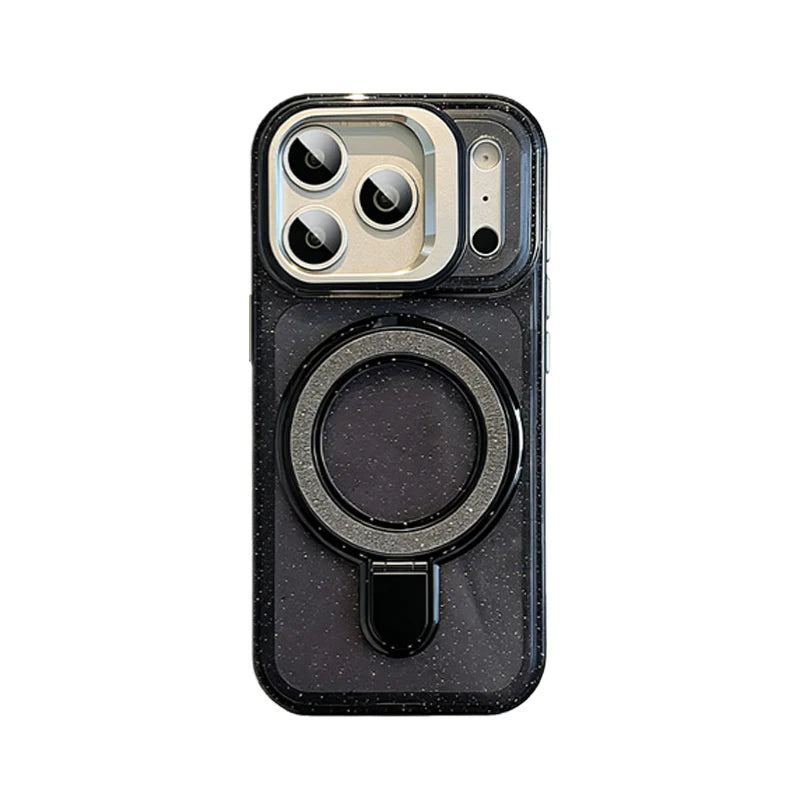 iPhone 17 Pro Max Glitter Magnetic Stand Case