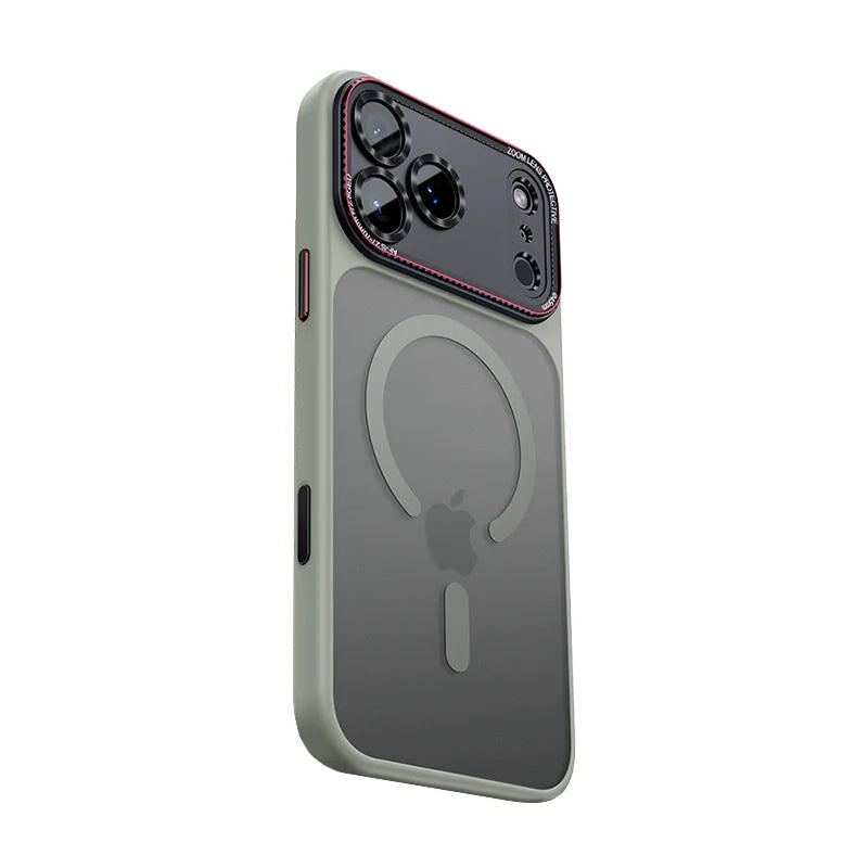 iPhone 17 Pro Max Magnetic Frosted Case with Metal Camera Shield
