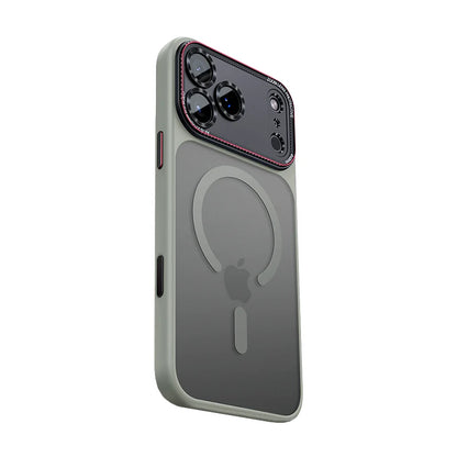 iPhone 17 Pro Max Magnetic Frosted Case with Metal Camera Shield