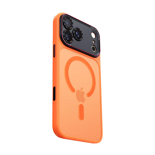 iPhone 17 Pro Max Magnetic Frosted Case with Metal Camera Shield