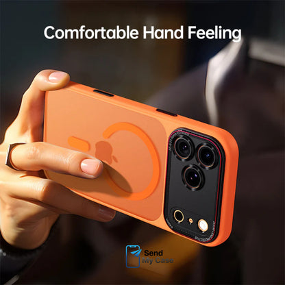 iPhone 17 Pro Max Magnetic Frosted Case with Metal Camera Shield