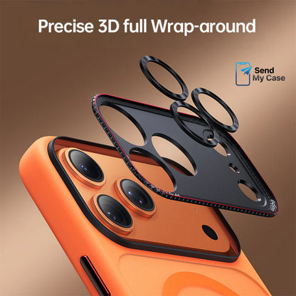 iPhone 17 Pro Max Magnetic Frosted Case with Metal Camera Shield