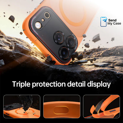 iPhone 17 Pro Max Magnetic Frosted Case with Metal Camera Shield