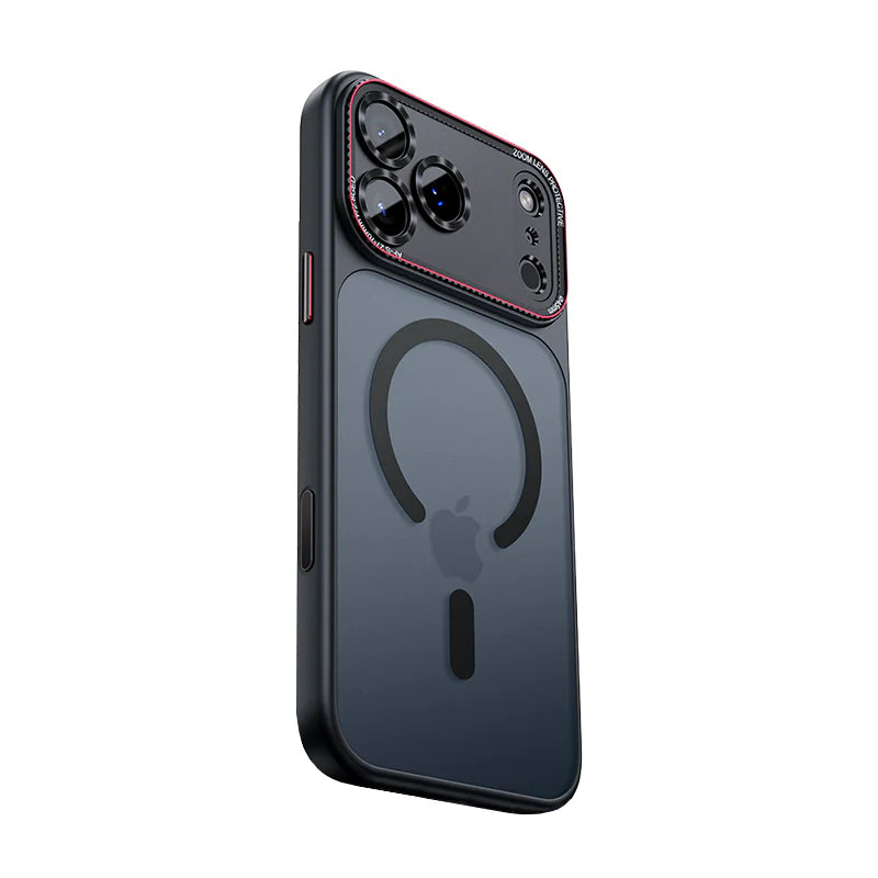 iPhone 17 Pro Max Magnetic Frosted Case with Metal Camera Shield