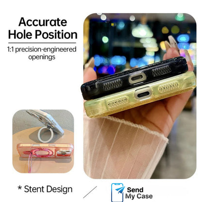 iPhone 17 Pro Max Glitter Magnetic Stand Case