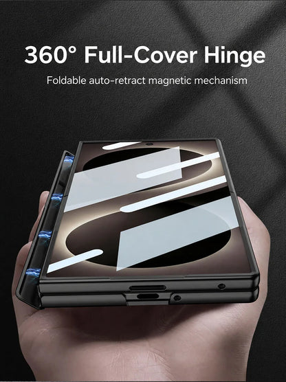 Galaxy Z Fold 8 Magnetic Hinge Case with Rotating Stand
