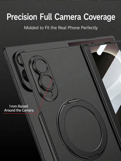 Galaxy Z Fold 8 Magnetic Hinge Case with Rotating Stand