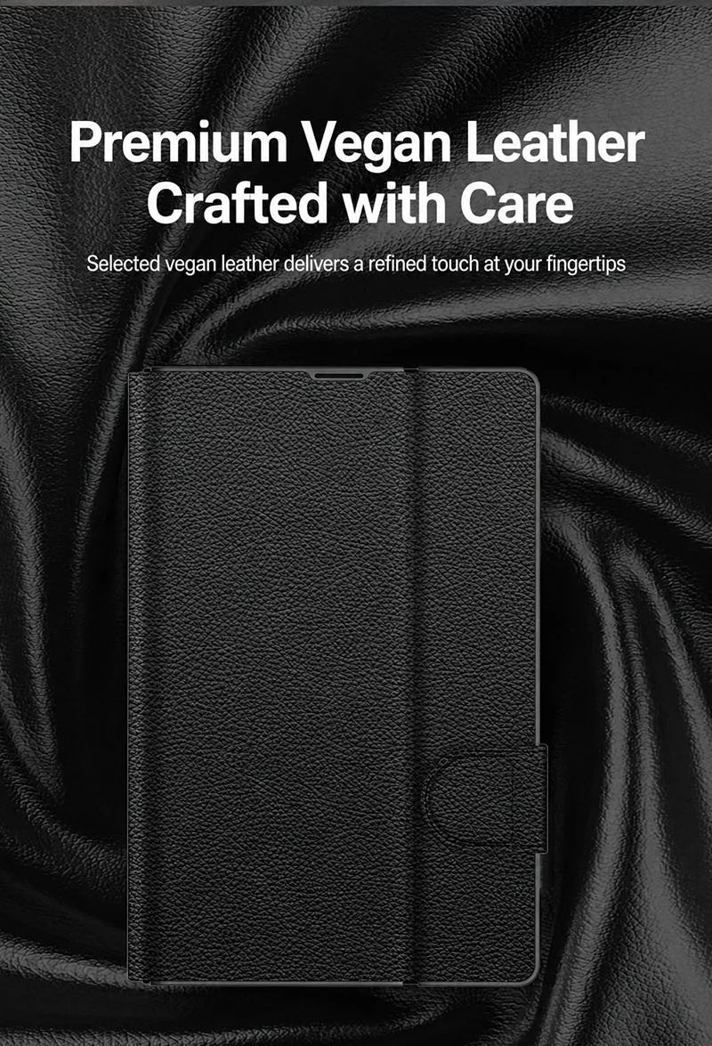 Galaxy Z Fold 8 Luxury Leather Kickstand Case