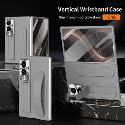Armor Phone Case Built-In Tempered Glass, Hidden Kickstand & Wrist Strap For Galaxy Z Fold 8