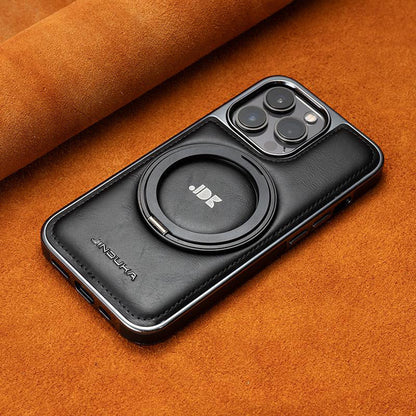 LuxStand® – iPhone 17 Series Leather MagSafe Case