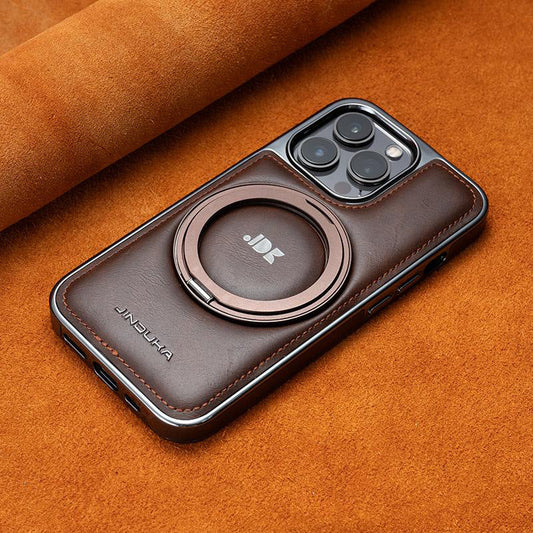 LuxStand® – iPhone 17 Series Leather MagSafe Case