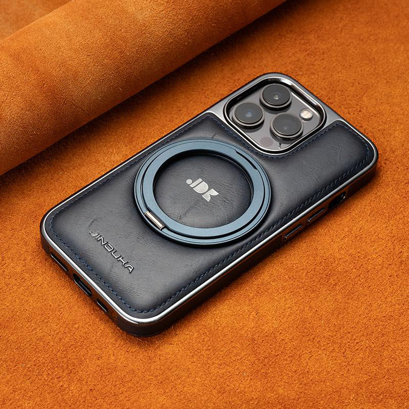 LuxStand® – iPhone 17 Series Leather MagSafe Case