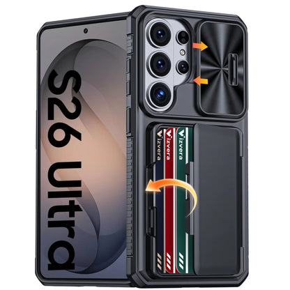 Samsung Galaxy S26 Ultra Wallet Case with Camera Cover