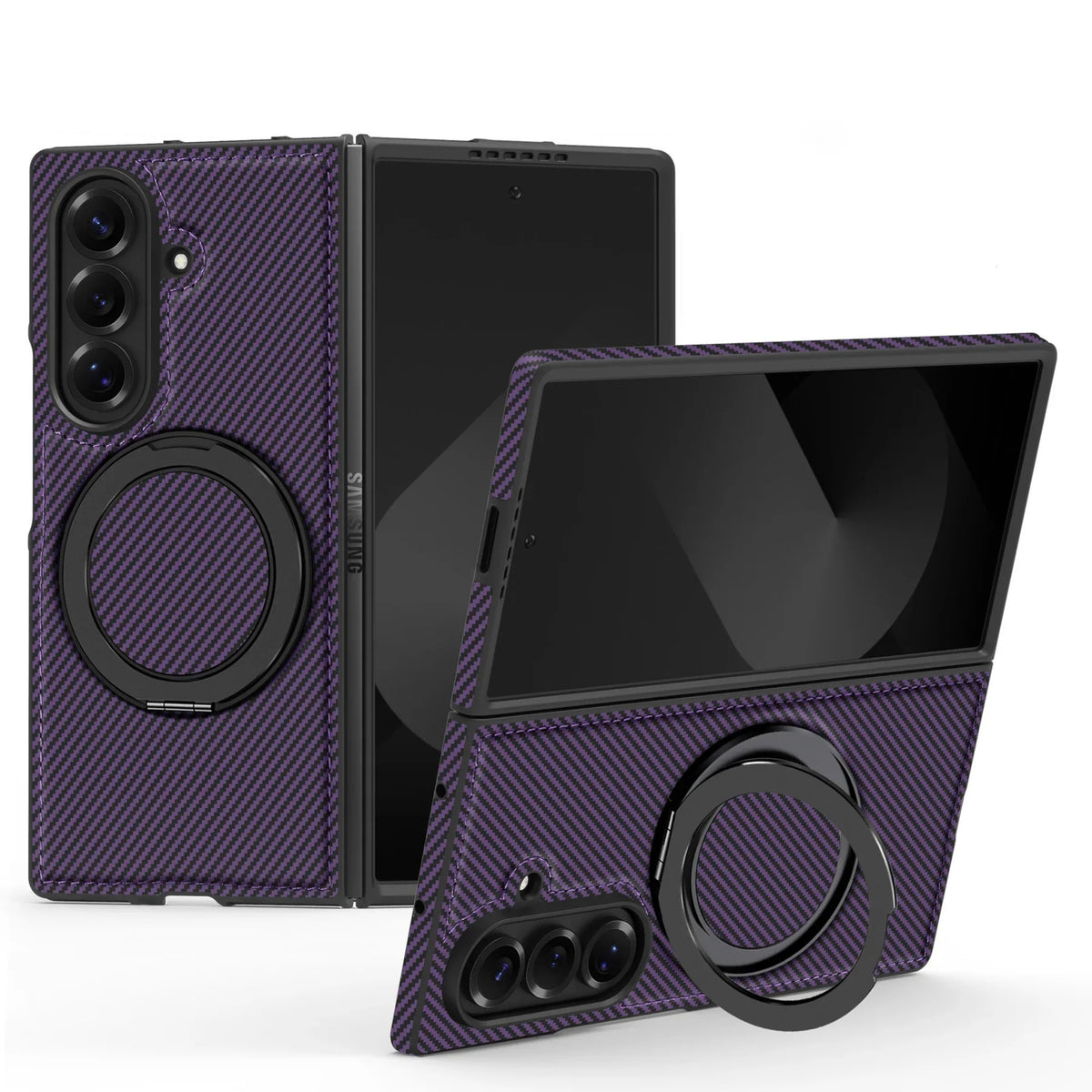 Samsung Z Fold 7 Magnetic Ring Stand Case