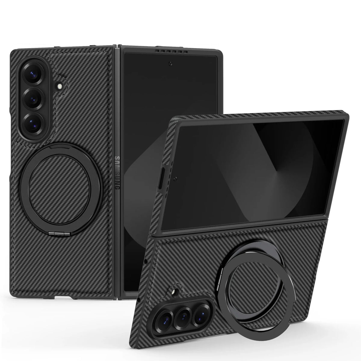 Samsung Z Fold 7 Magnetic Ring Stand Case