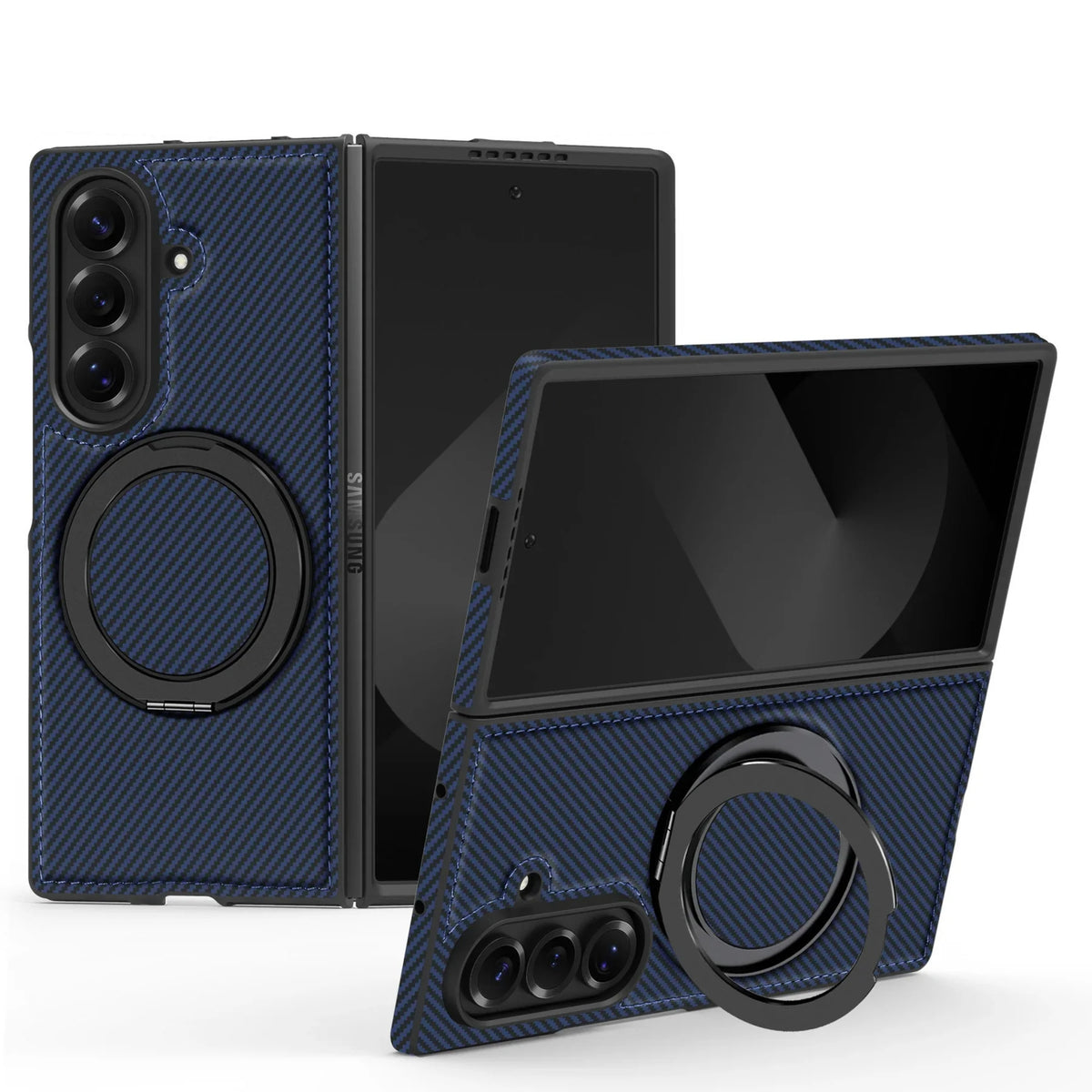 Samsung Z Fold 7 Magnetic Ring Stand Case