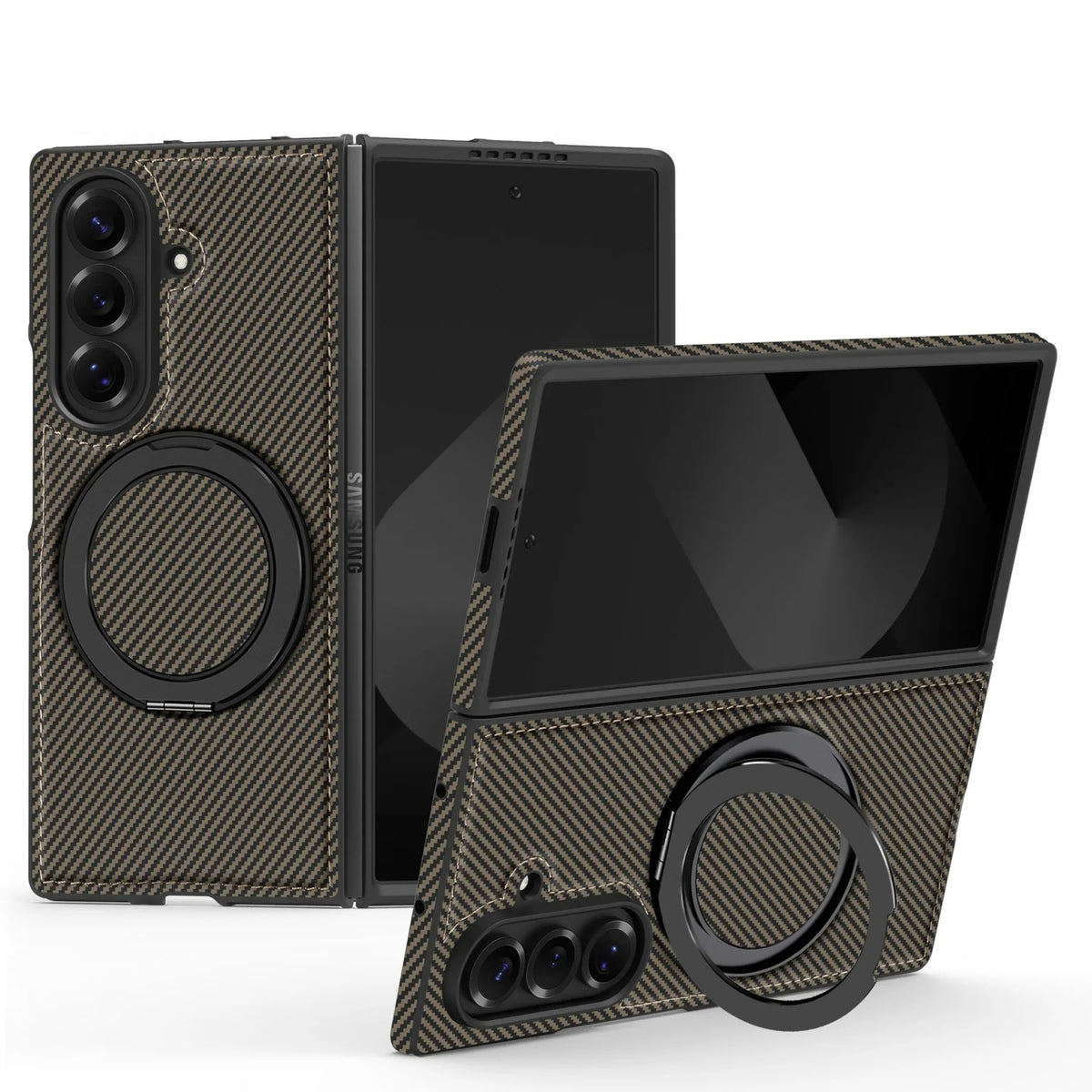 Samsung Z Fold 7 Magnetic Ring Stand Case
