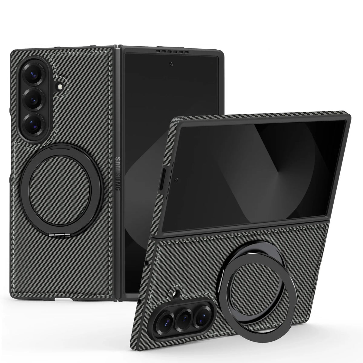 Samsung Z Fold 7 Magnetic Ring Stand Case