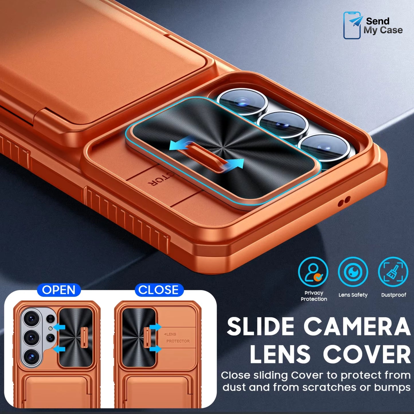 Samsung Galaxy S26 Ultra Wallet Case with Camera Cover