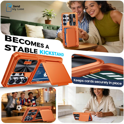 Samsung Galaxy S26 Ultra Wallet Case with Camera Cover