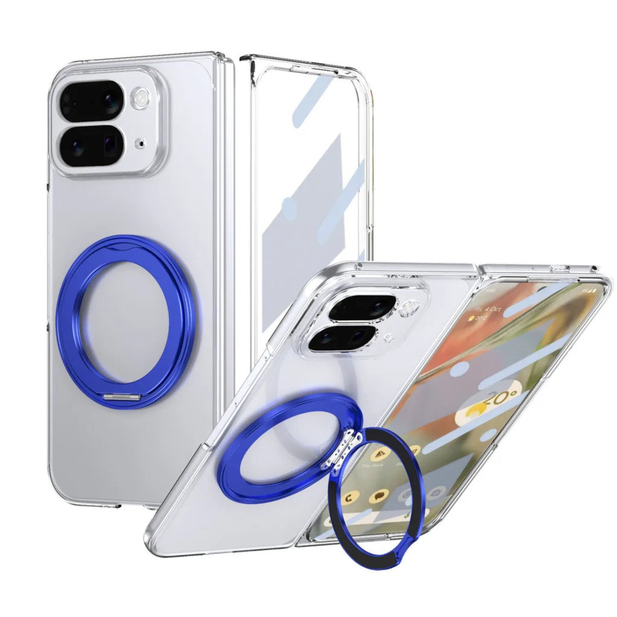 Clear Magnetic Kickstand Case for Google Pixel 10 Pro Fold