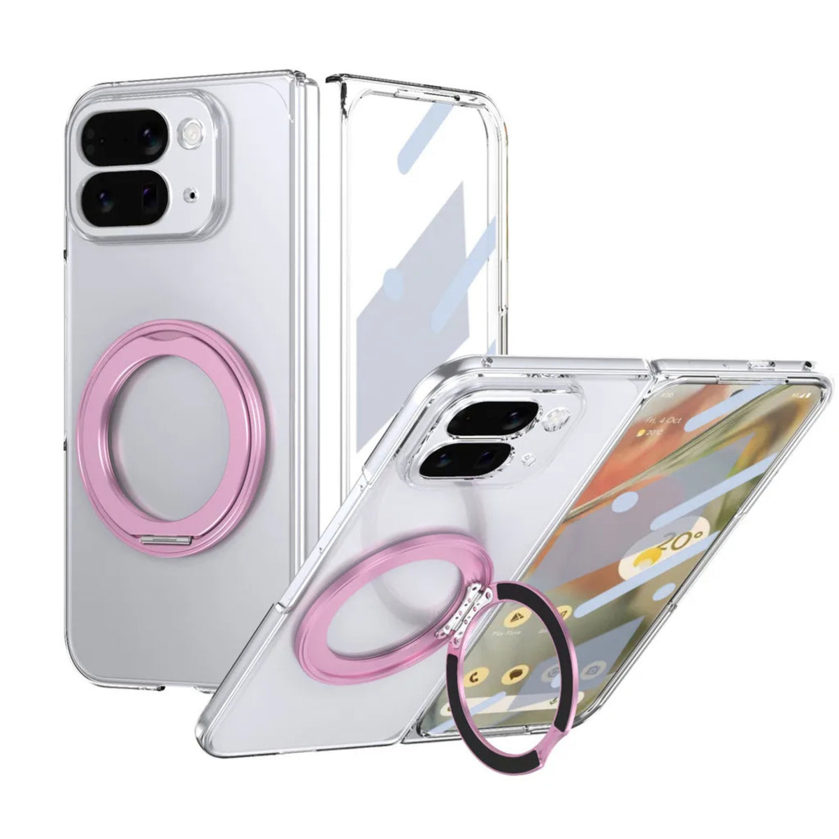 Clear Magnetic Kickstand Case for Google Pixel 10 Pro Fold