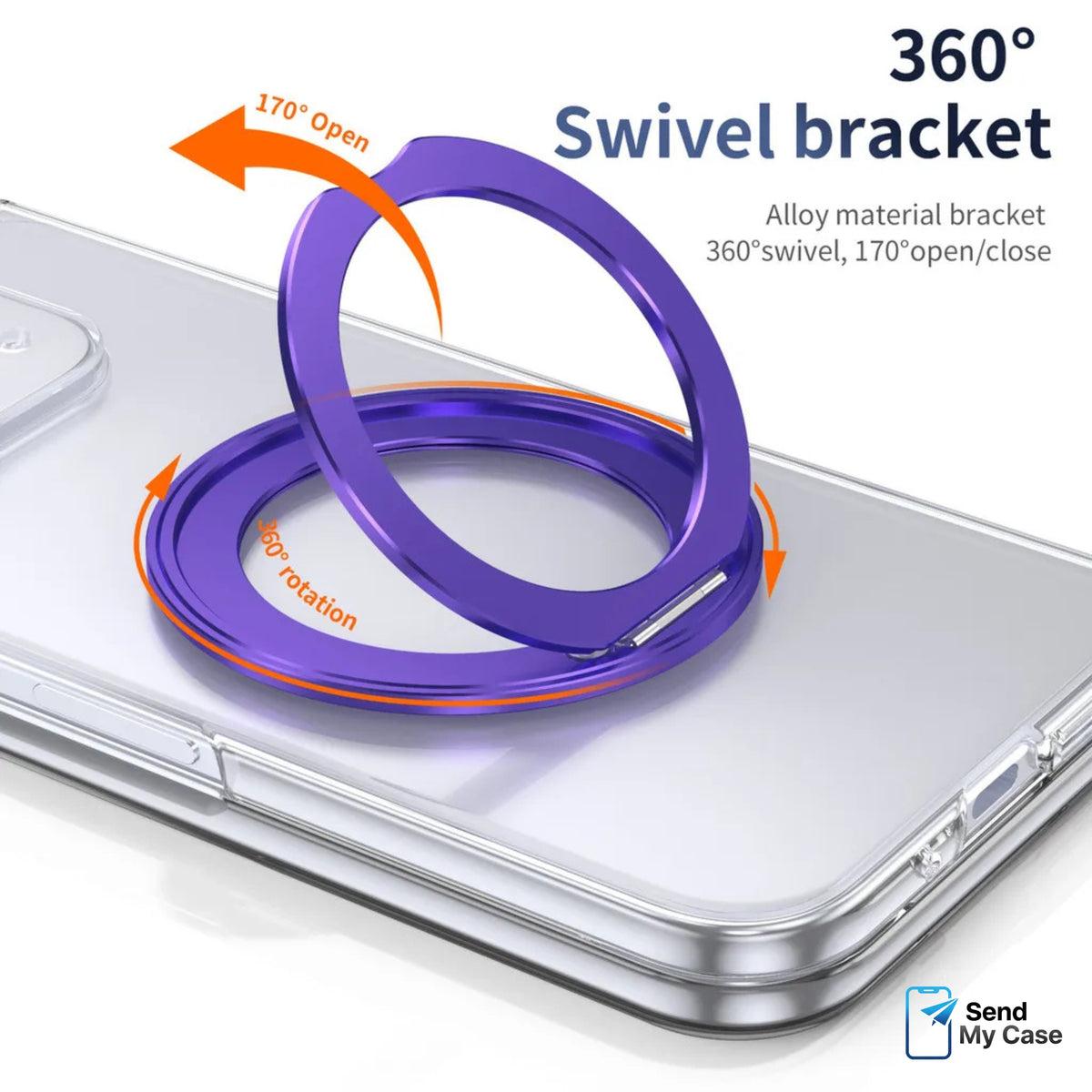 Clear Magnetic Kickstand Case for Google Pixel 10 Pro Fold