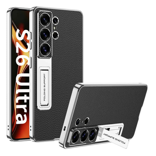 Galaxy S26 Ultra Leather Stand Case