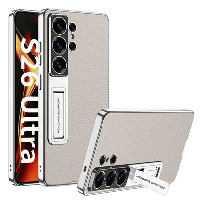 Galaxy S26 Ultra Leather Stand Case