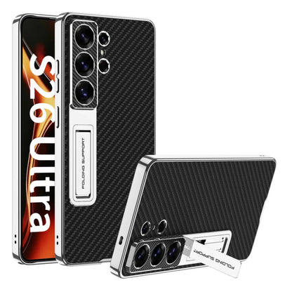 Galaxy S26 Ultra Leather Stand Case