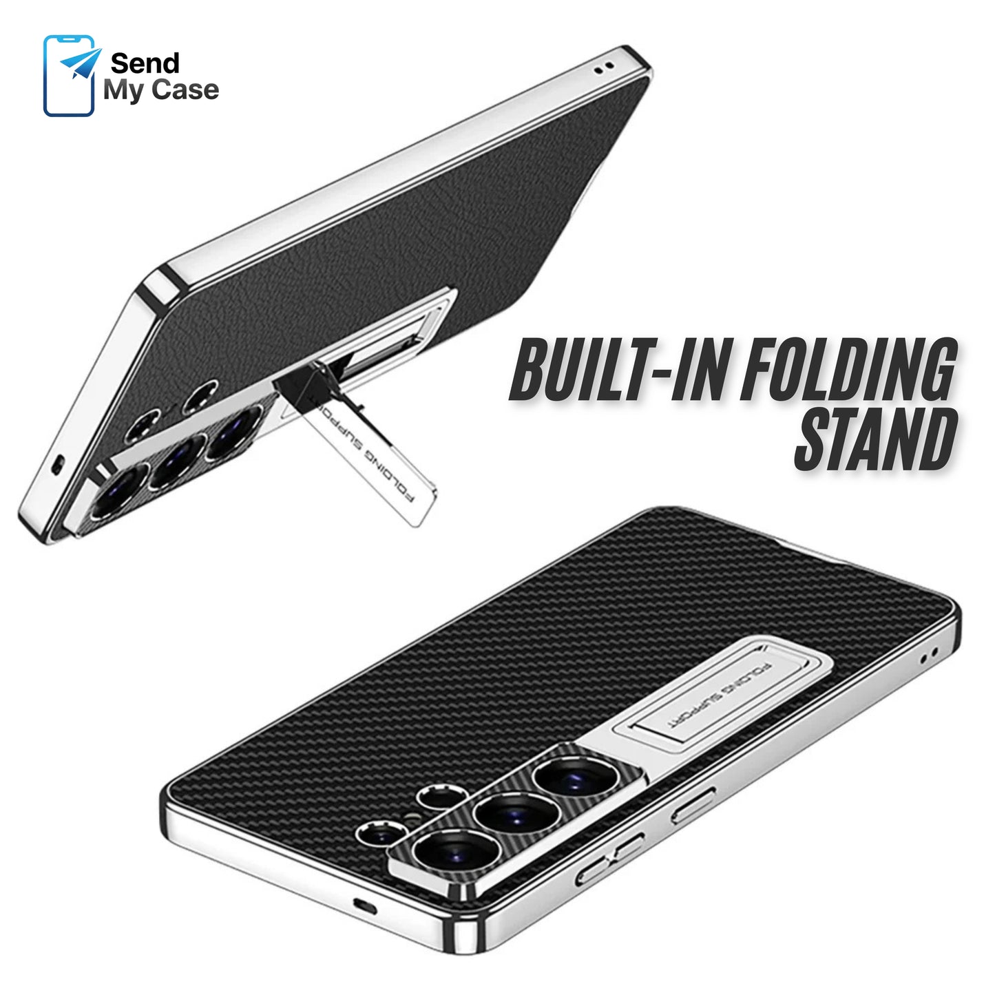 Galaxy S26 Ultra Leather Stand Case