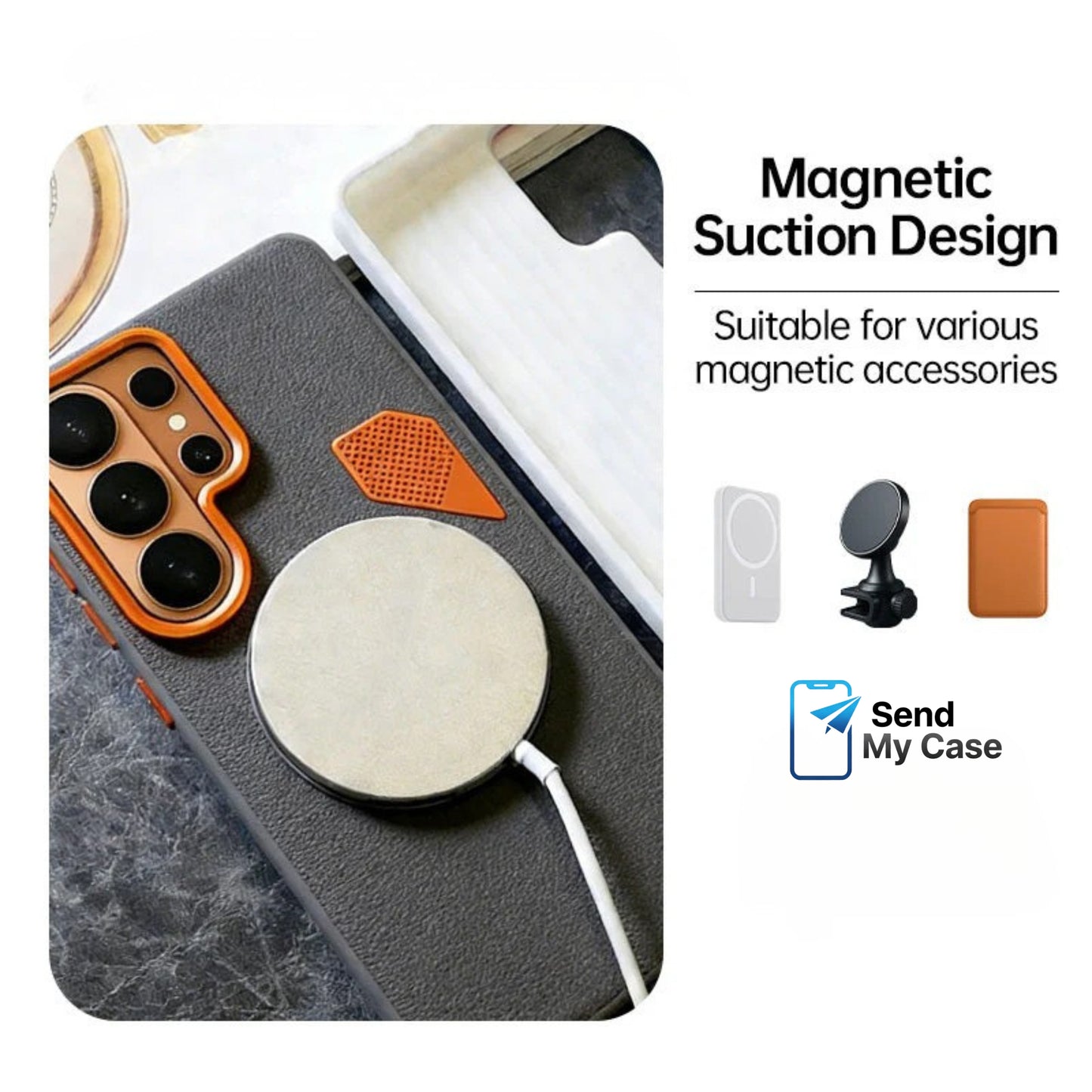 Galaxy S26 Ultra MagSafe Cooling Case In Matte Leather