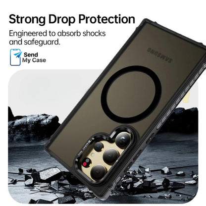 Samsung Galaxy S26 Ultra MagSafe Kickstand Case In Transparent Black Matte