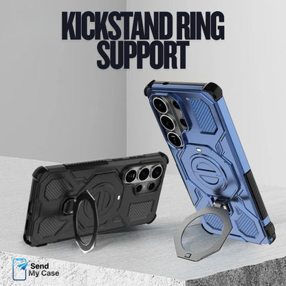 Samsung Galaxy S26 Ultra Magnetic Kickstand Ring Armor Case