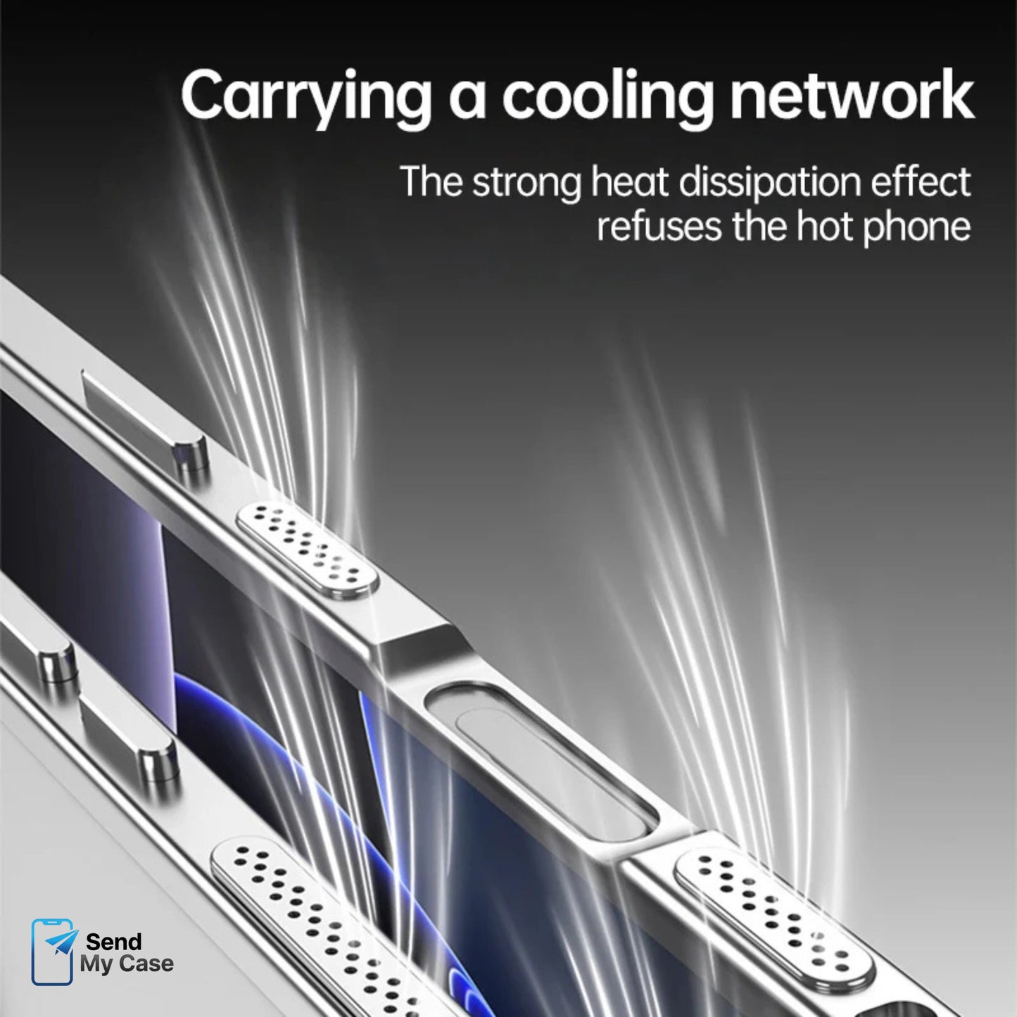 iPhone 17 Pro Max Aluminum Alloy Cooling Frame Case With Metal Lens Cover