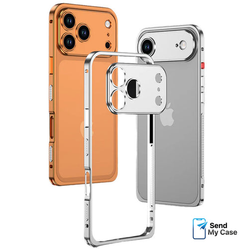 iPhone 17 Pro Max Aluminum Alloy Cooling Frame Case With Metal Lens Cover