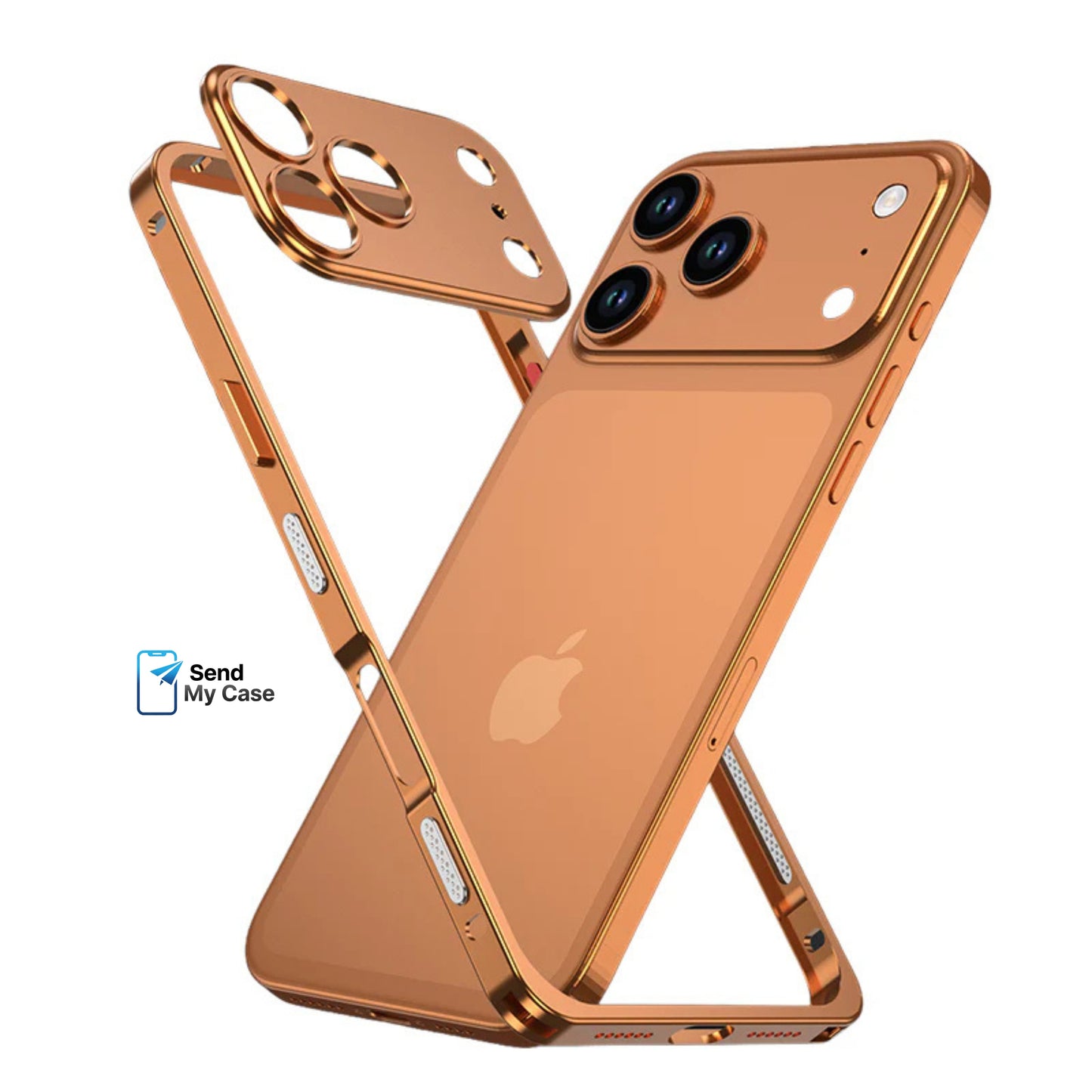 iPhone 17 Pro Max Aluminum Alloy Cooling Frame Case With Metal Lens Cover