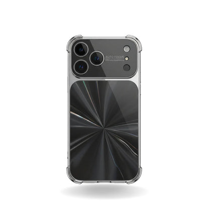 iPhone 17 Pro Max Electroplated CD-Pattern Airbag Case With Lens Protector