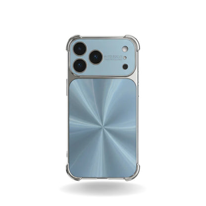 iPhone 17 Pro Max Electroplated CD-Pattern Airbag Case With Lens Protector