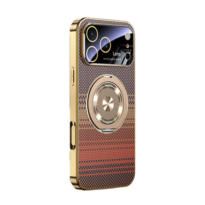 iPhone 17 Pro Max MagSafe 360 Rotating Stand Case With Kevlar-Style Texture