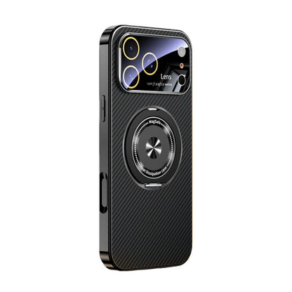 iPhone 17 Pro Max MagSafe 360 Rotating Stand Case With Kevlar-Style Texture