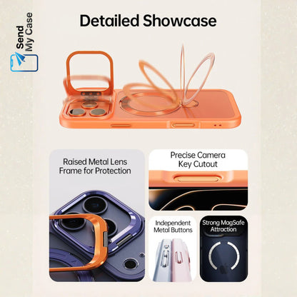 iPhone 17 Pro Max Magnetic Dual Stand Clear MagSafe Case