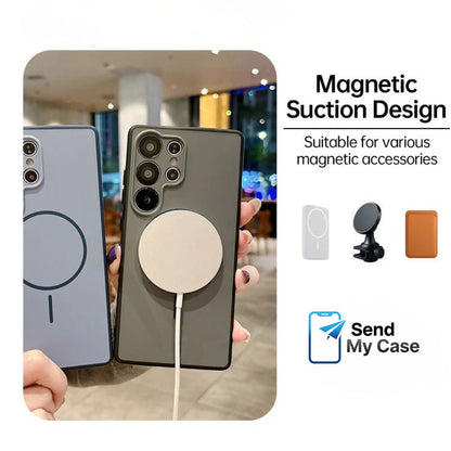 Galaxy S26 Ultra MagSafe Matte Case With Metal Buttons
