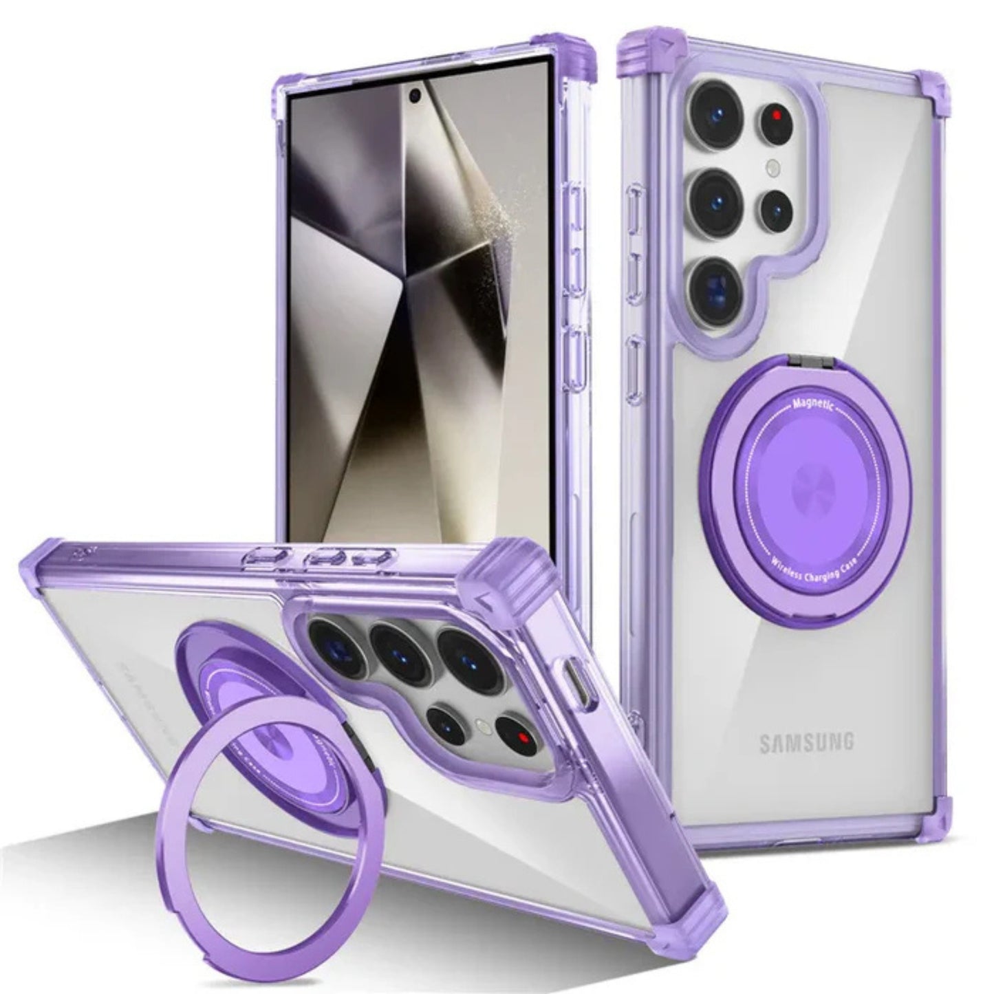 Galaxy S26 Ultra MagSafe Ring Stand Clear Case