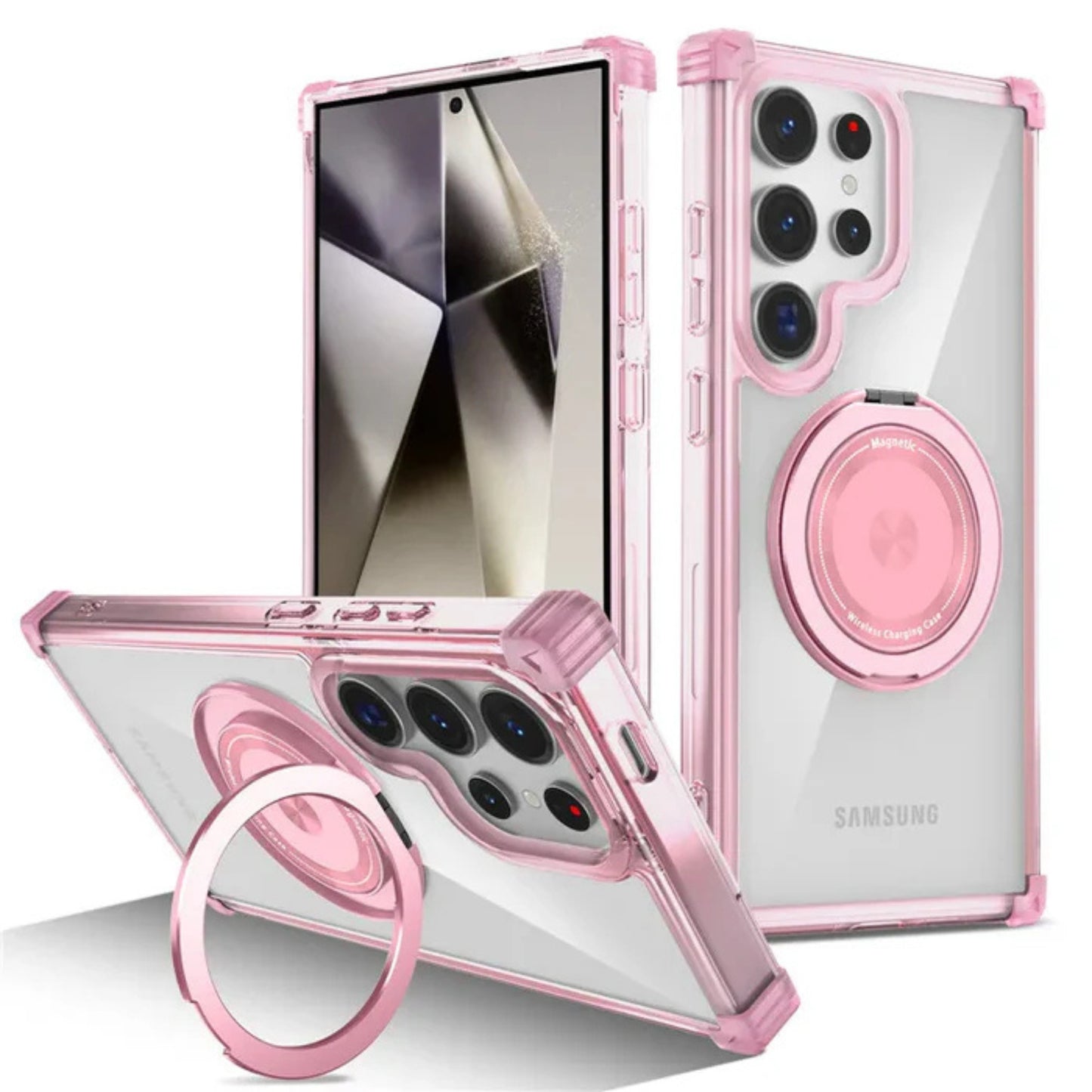 Galaxy S26 Ultra MagSafe Ring Stand Clear Case