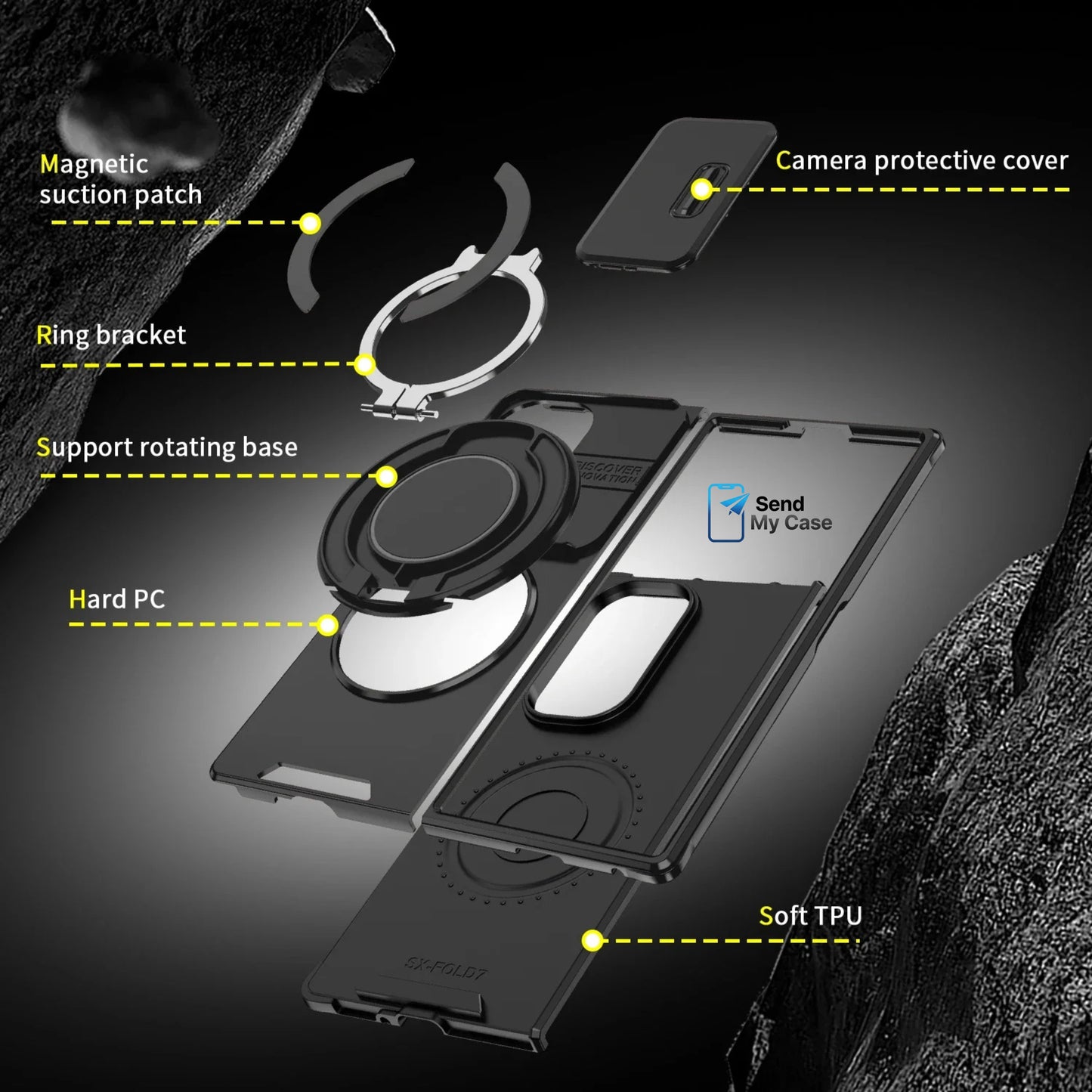 Galaxy Z Fold 7 Magnetic Kickstand Case