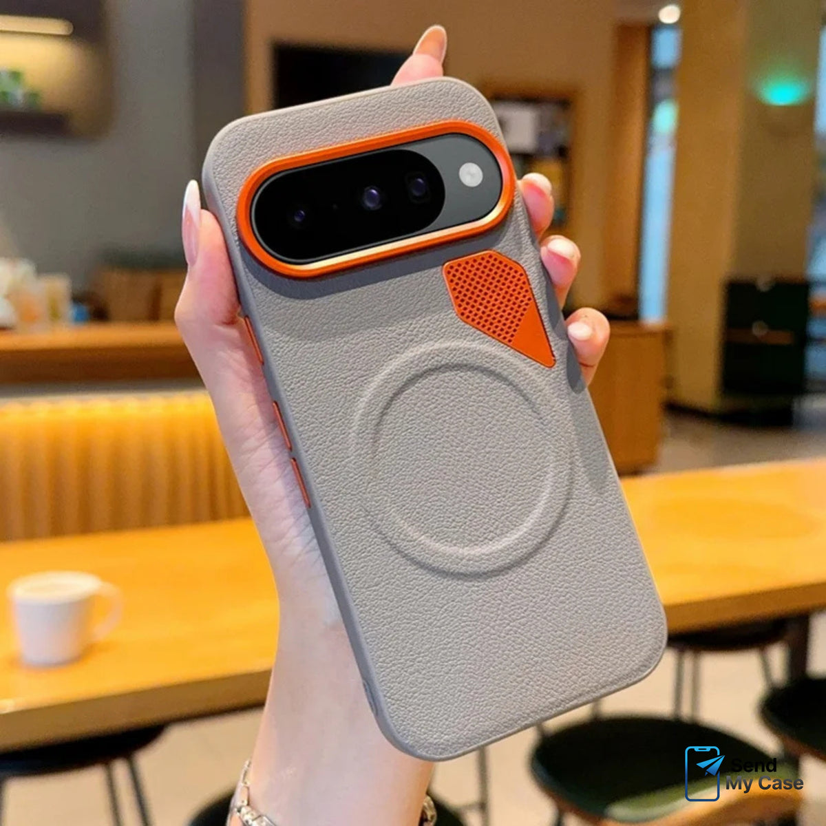 Google Pixel 10 Pro Fold Leather Grip MagSafe Case