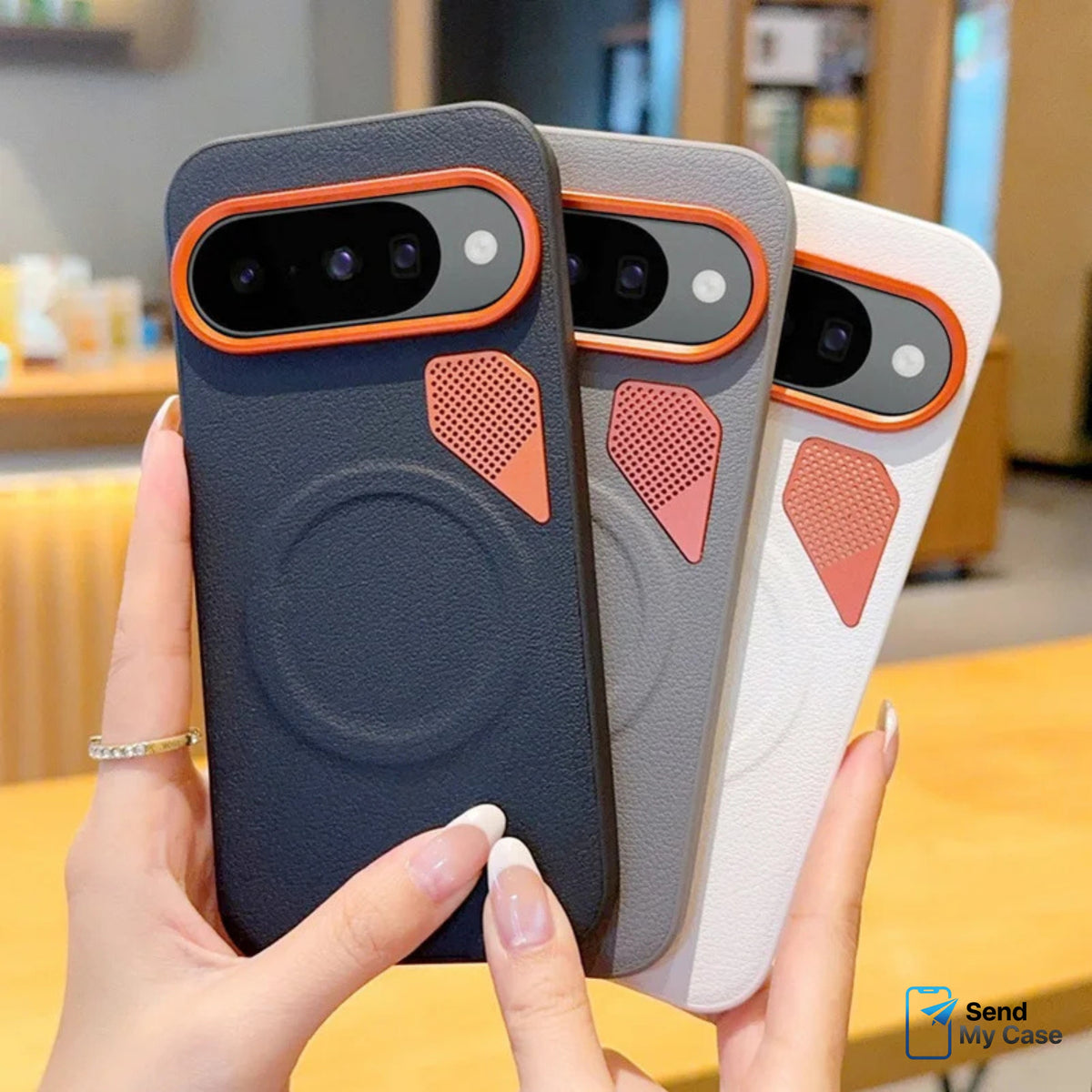 Google Pixel 10 Pro Fold Leather Grip MagSafe Case